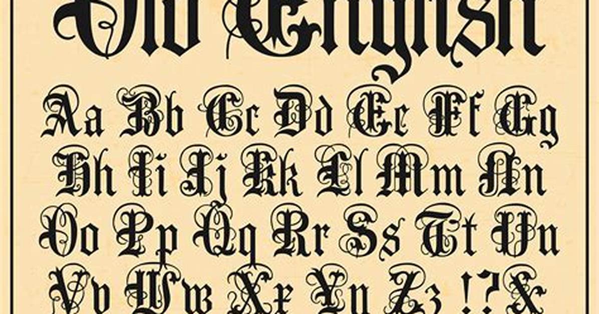 Old English Script