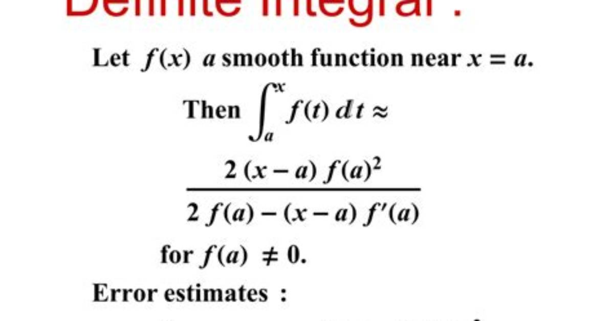 On a First Approximation?