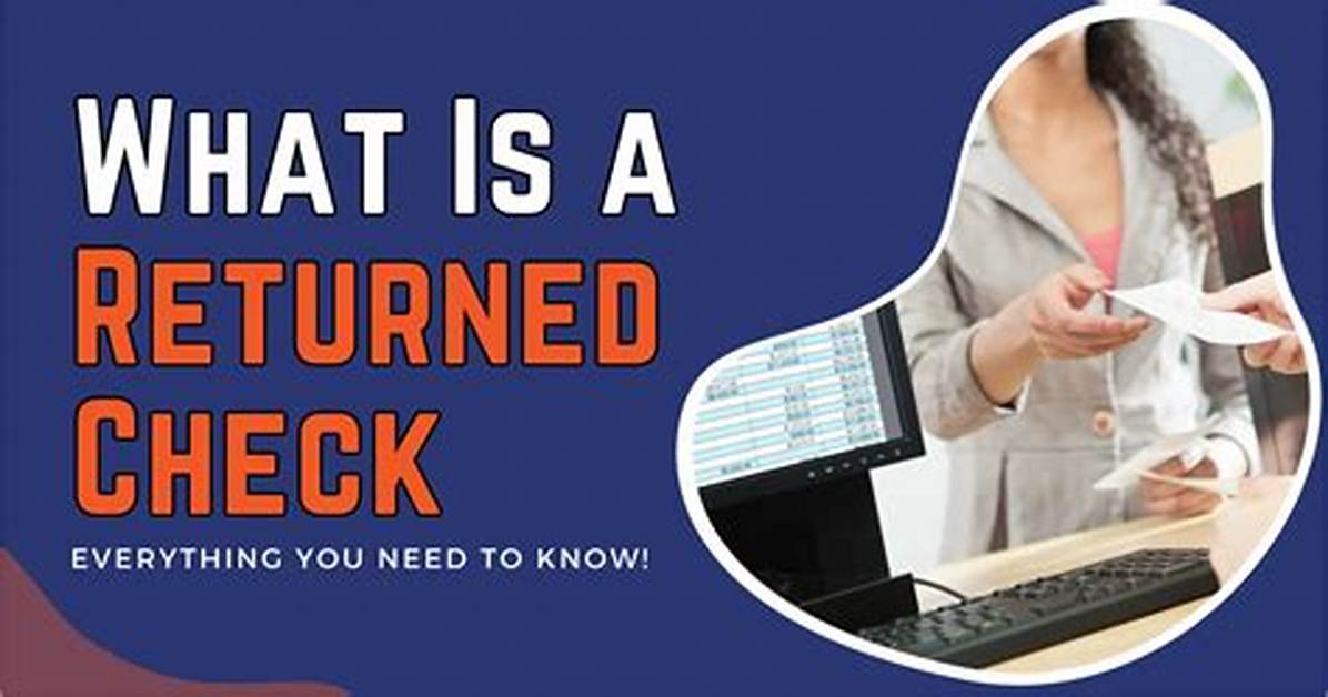 On a Returned Check?