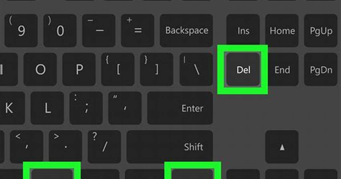 On Control Alt Delete?