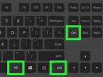 On Control Alt Delete?