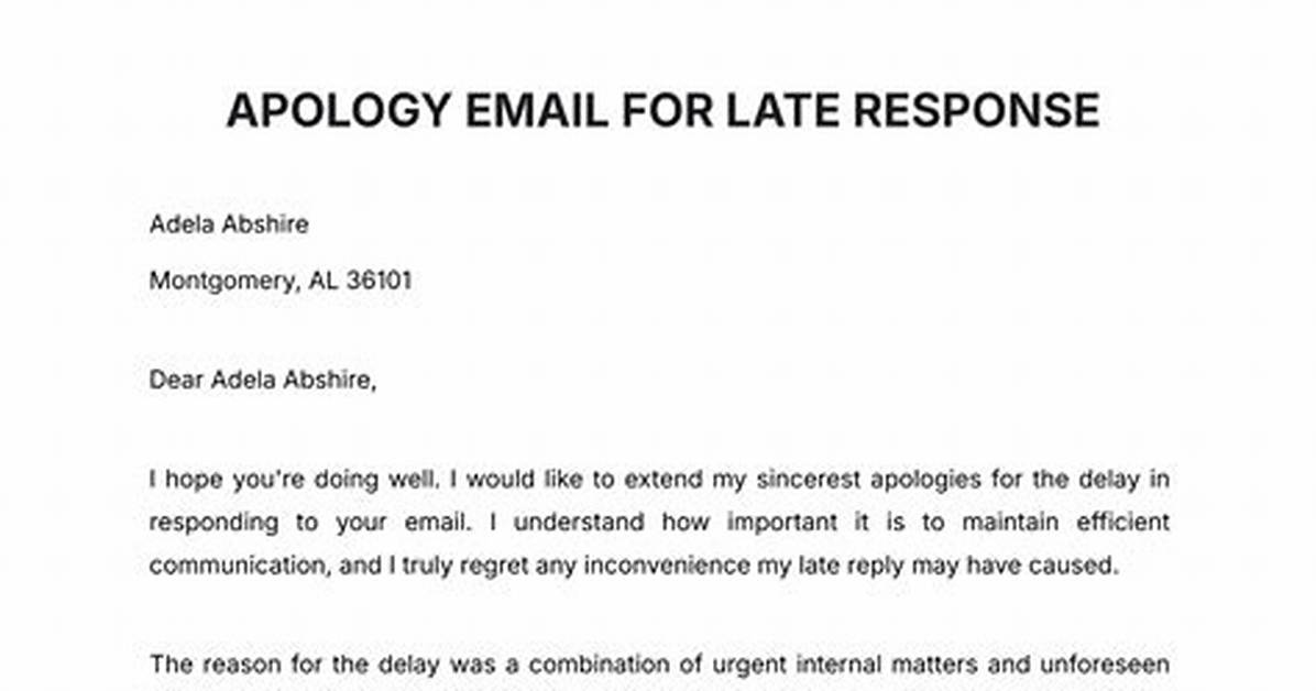 On Delay in Replying?