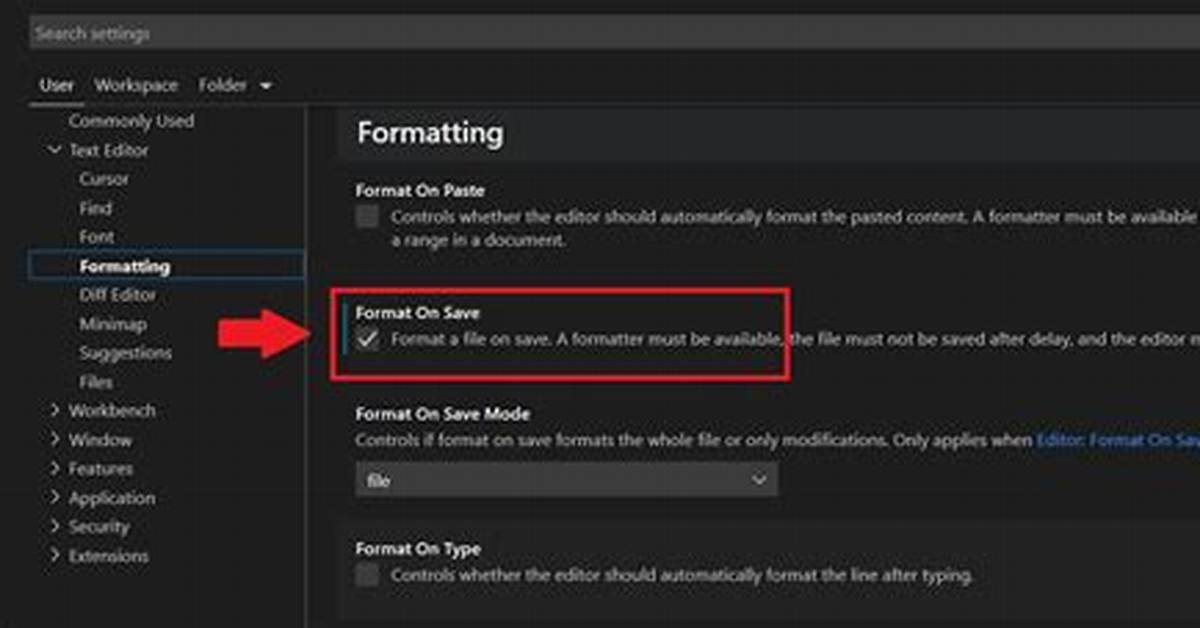 On Save Format vs Code?