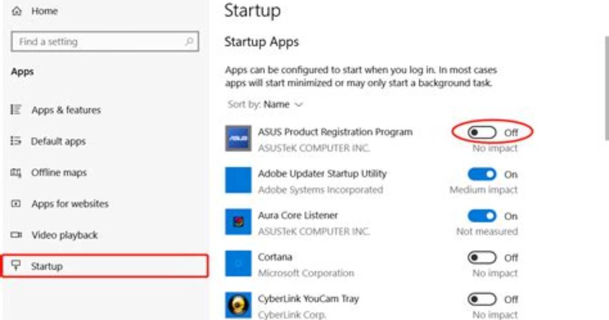 On Startup Programs Windows 10?