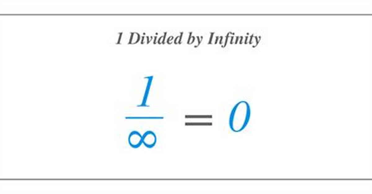 One Divided by Infinity?