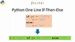One Line If-Condition-Assignment