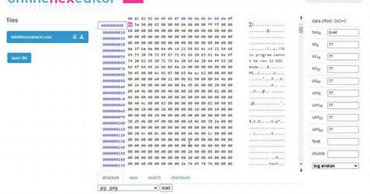 Online Hex Editor