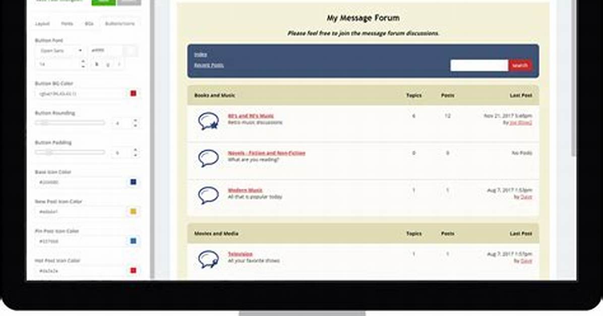 Online Message Board