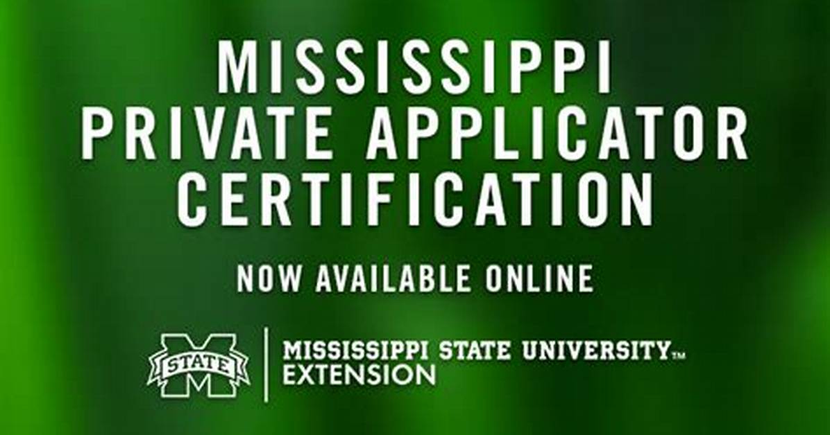 Online Private Applicator Certification Program