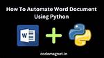 Open a Word Document Using Python [Duplicate]