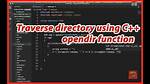 Open Directory Using C