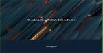 Open Multiple Firefox Tabs from Command Line