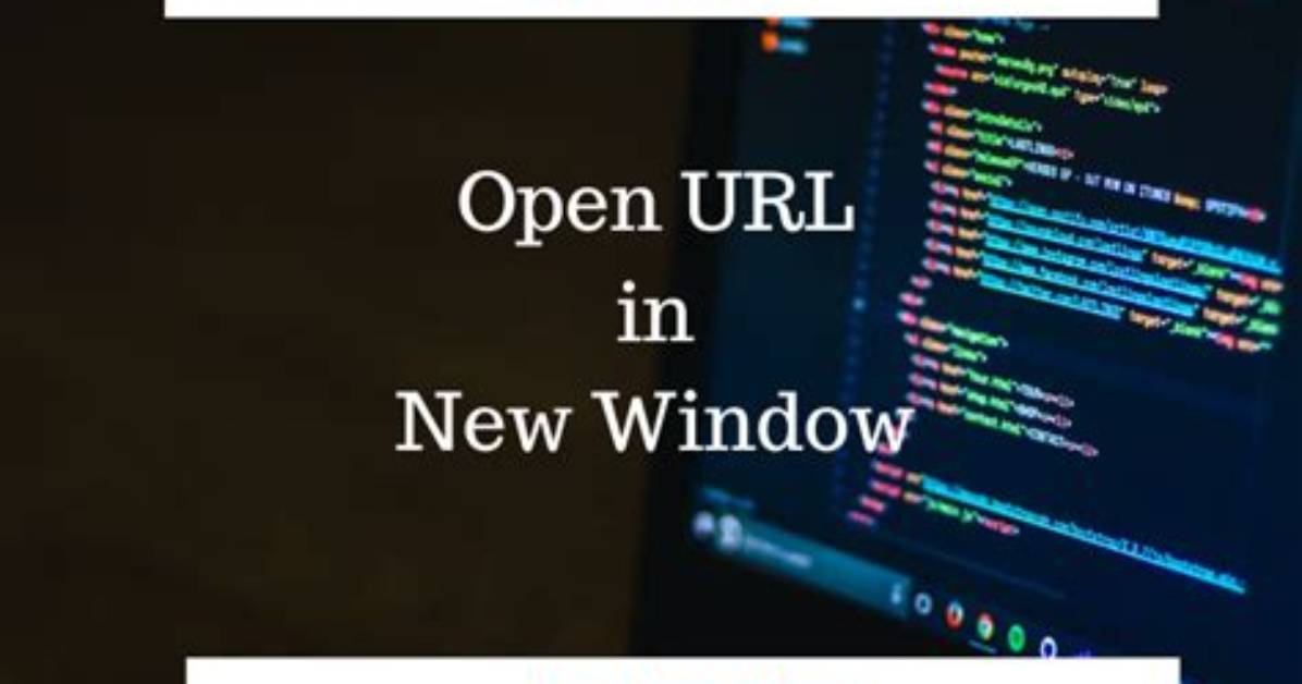 Open Url in New Window with Javascript