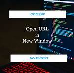 Open Url in New Window with Javascript