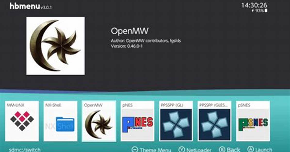 Openmw Switch - Gamebrew