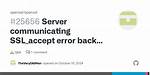 Openssl Ssl_Accept() Error 5