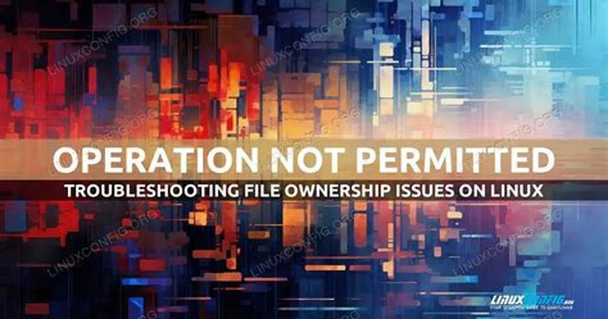 Operation Not Permitted