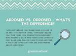 Opposed Meaning