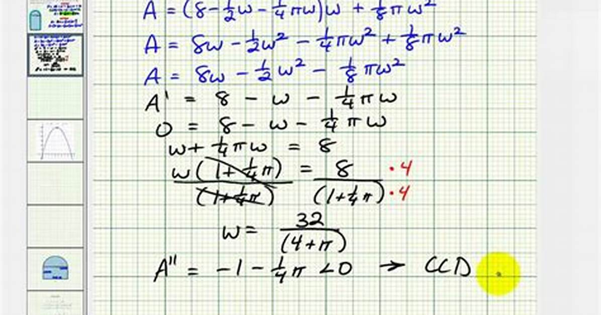 Optimization and Window Area