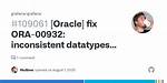Ora-00932: Inconsistent Datatypes: Expected Interval Day to Second Got Char