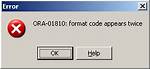 Ora-01810: Format Code Appears Twice