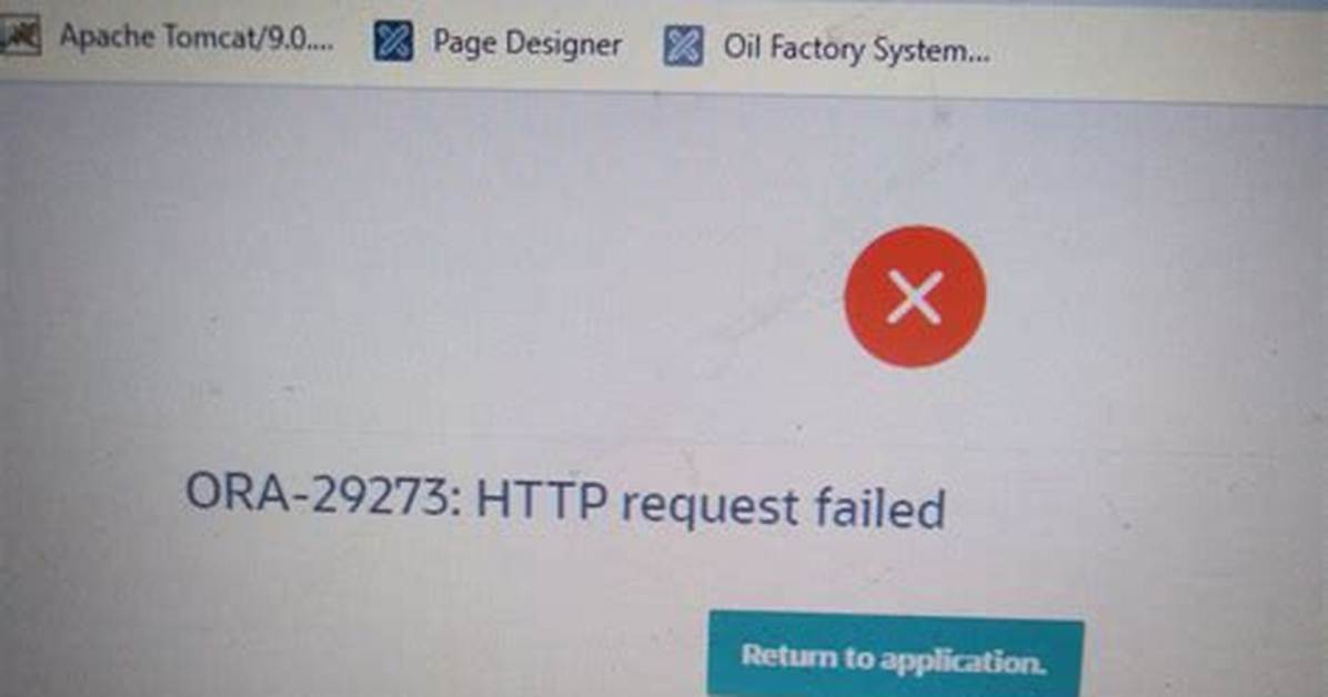 Ora-29273: Http Request Failed Intermittent Error Using the Utl_Http Package