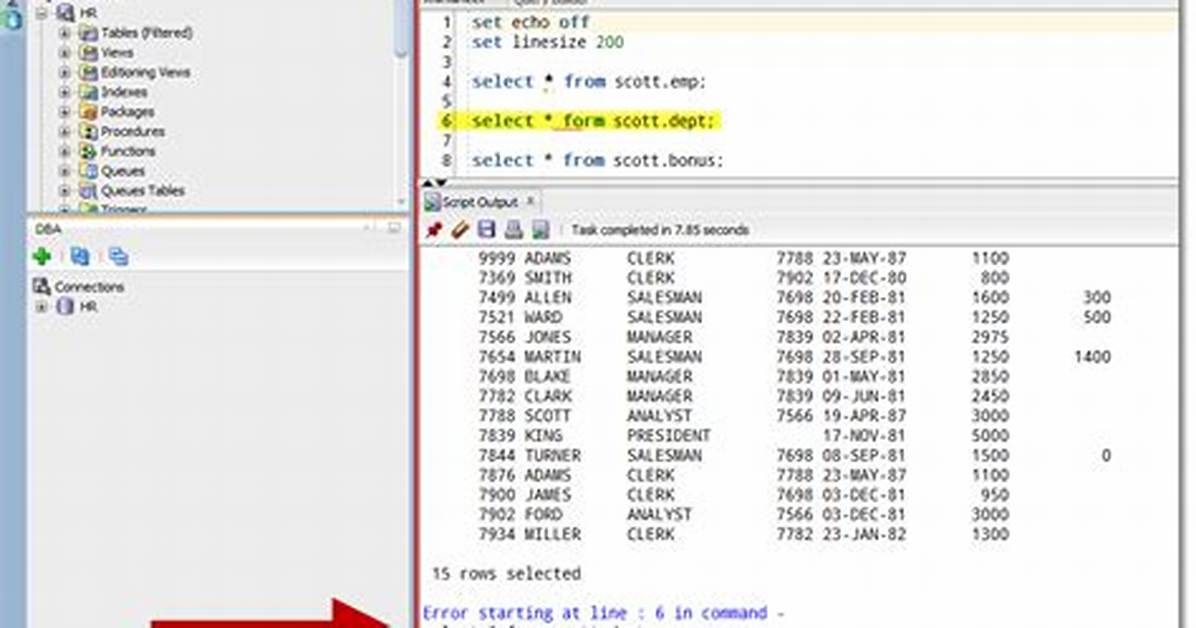 Oracle "Sql Error: Missing in or out Parameter at Index: : 1"