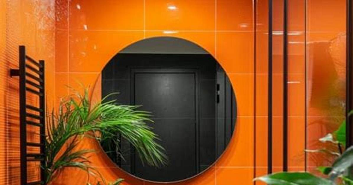 Orange Bathroom