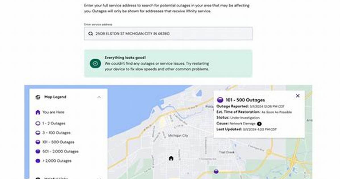 Outage Map Xfinity