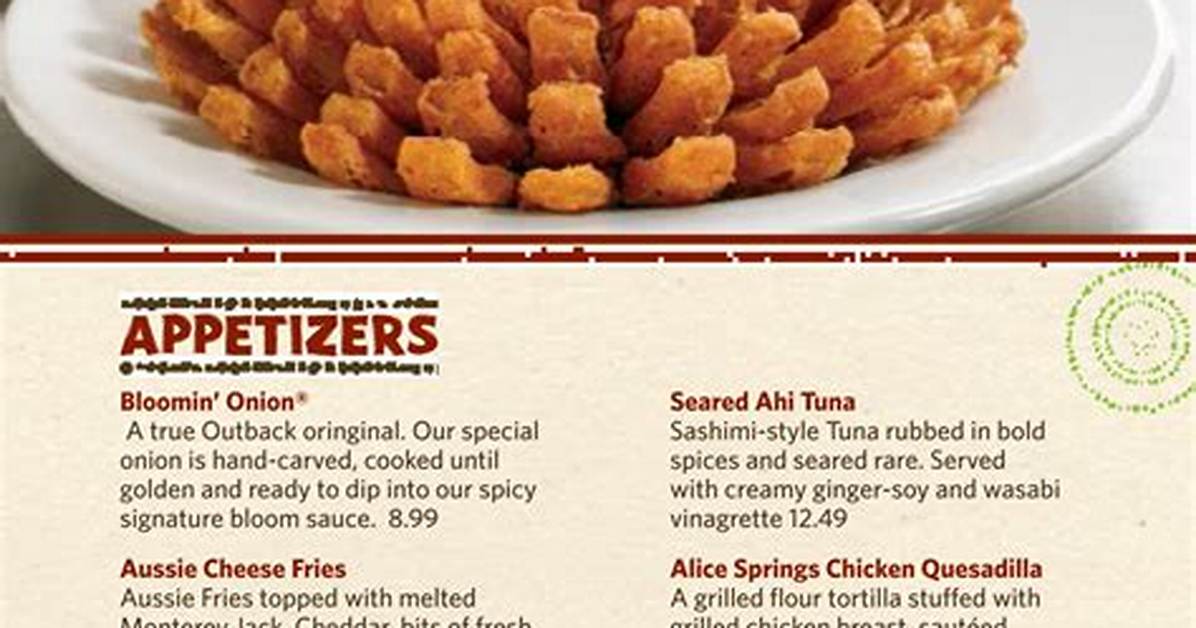 Outback Appetizers