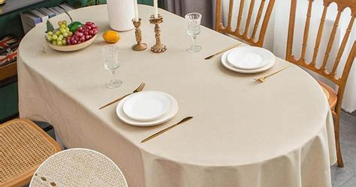 Oval Tablecloths