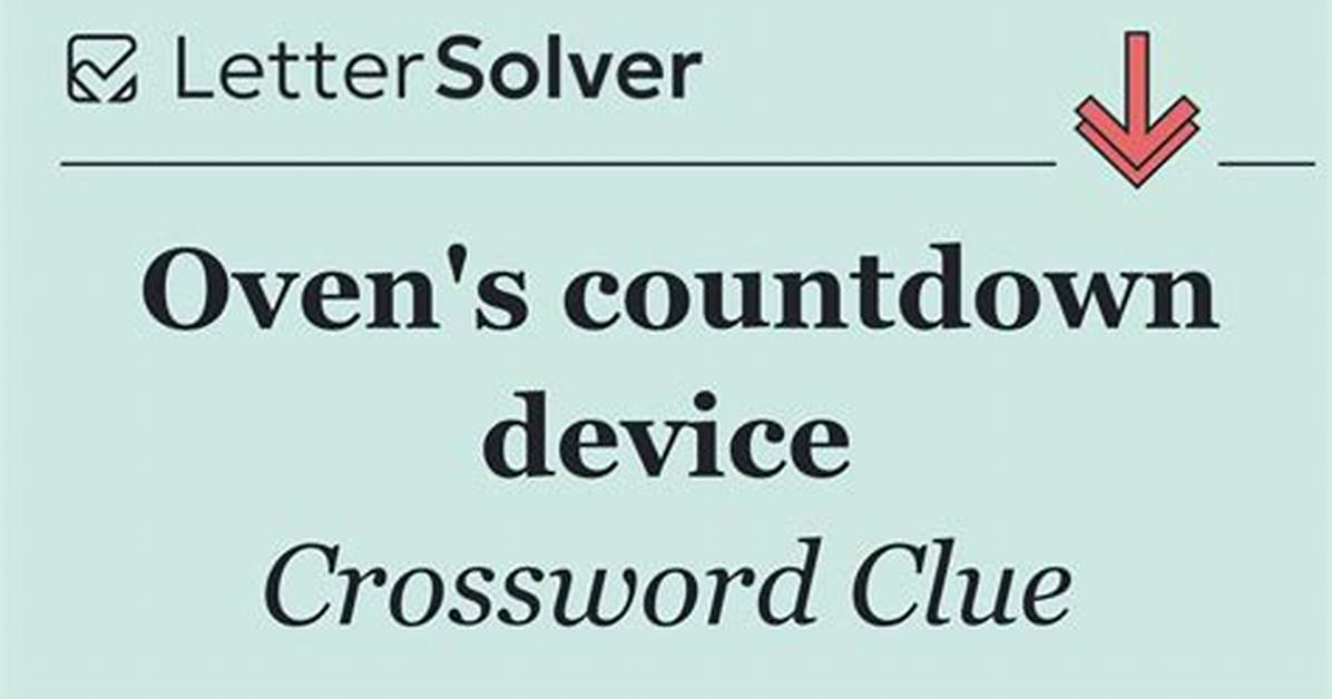 Oven's Countdown Feature