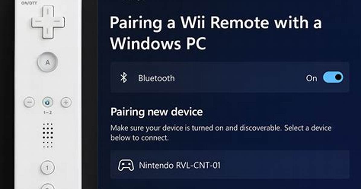 Pair Wii Remote