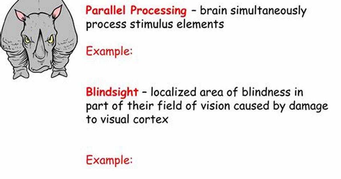 Parallel Processing Psychology Definition