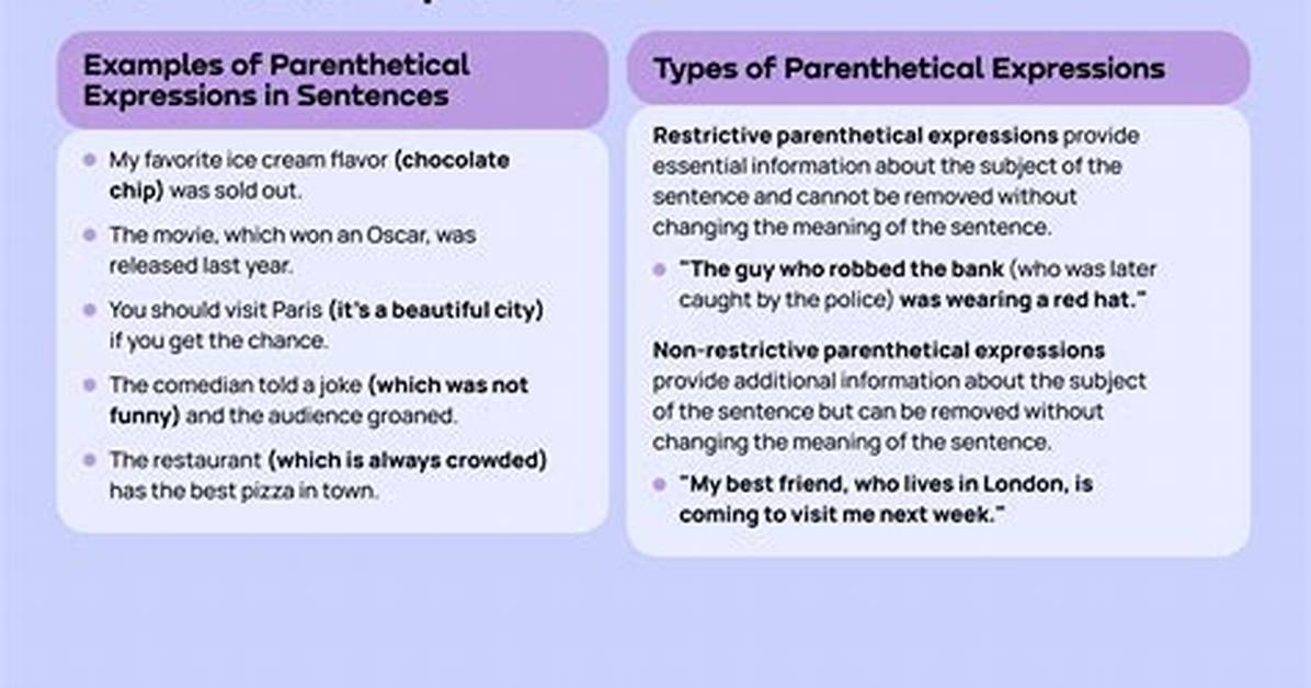 Parenthetical Expression