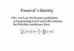 Parseval's Identity Application