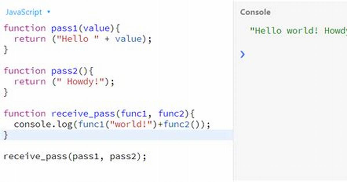 Pass a Javascript Function as Parameter