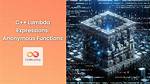 Passing C++ Lambda Functions