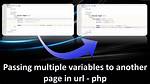Passing Multiple Variables in Using Php and $_Get['']