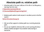 Path. Combine Absolute with Relative Path Strings