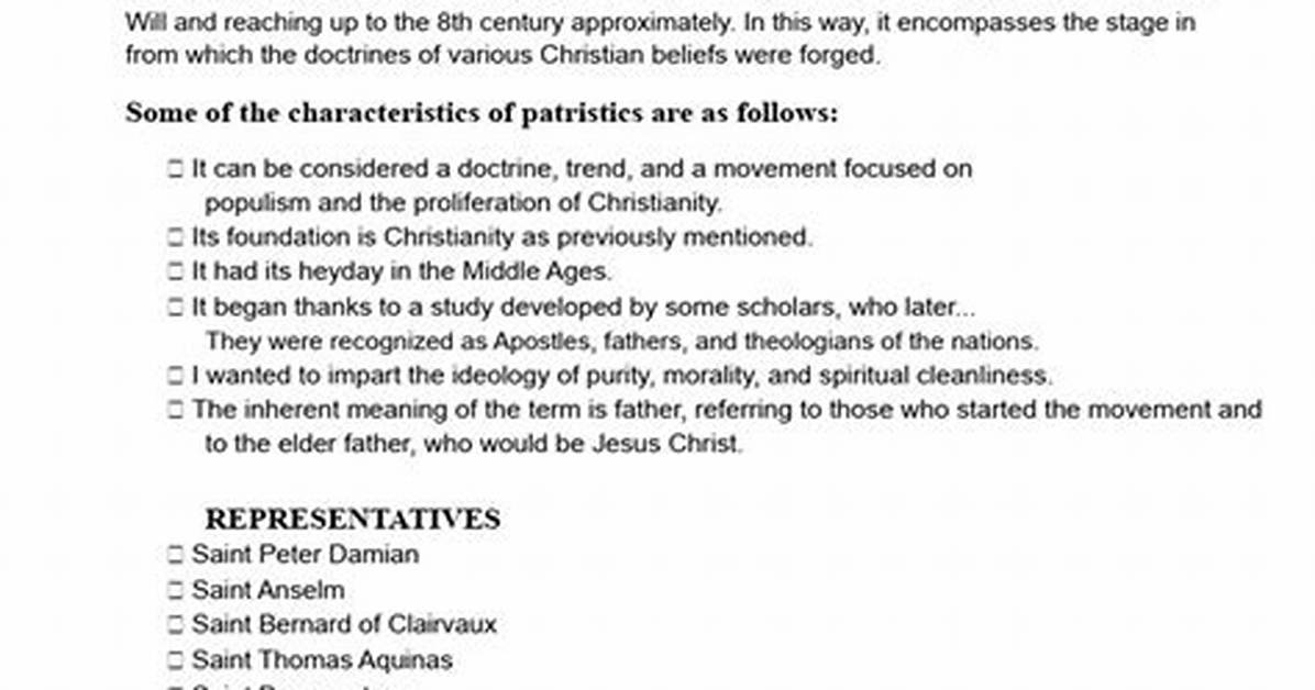 Patristic Definition
