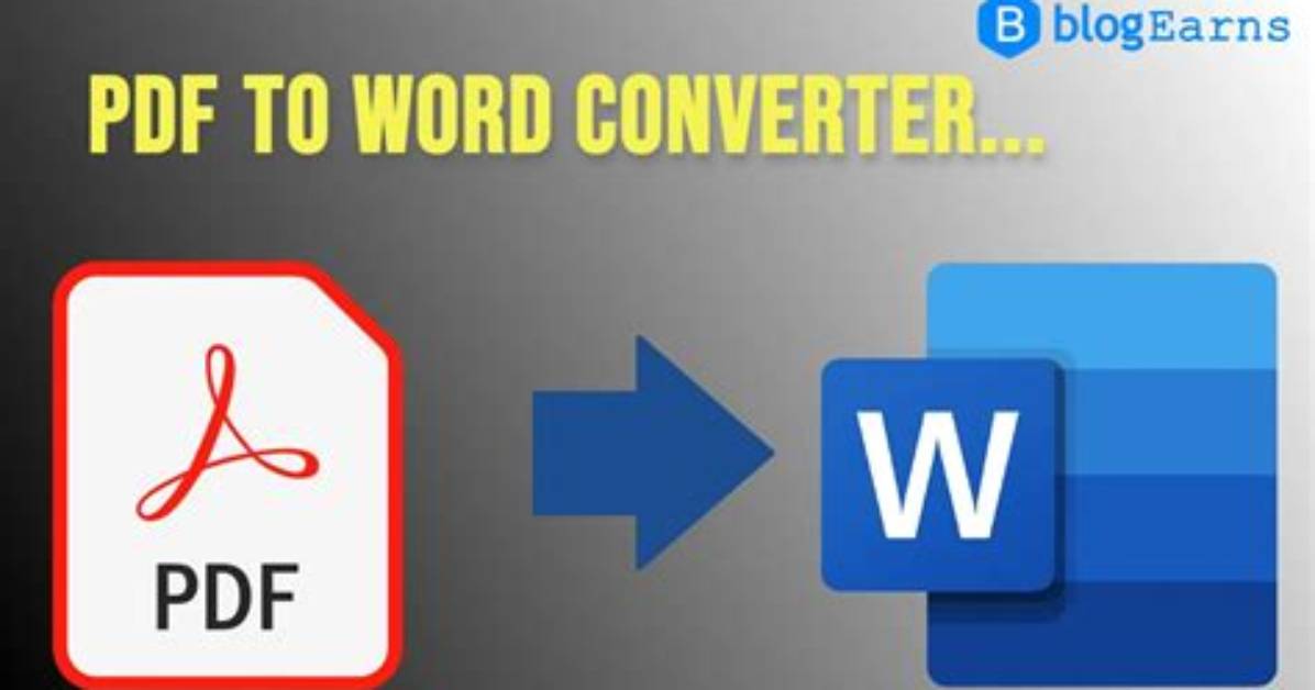 Pdf to Word Conversion Software?