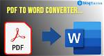 Pdf to Word Conversion Software?