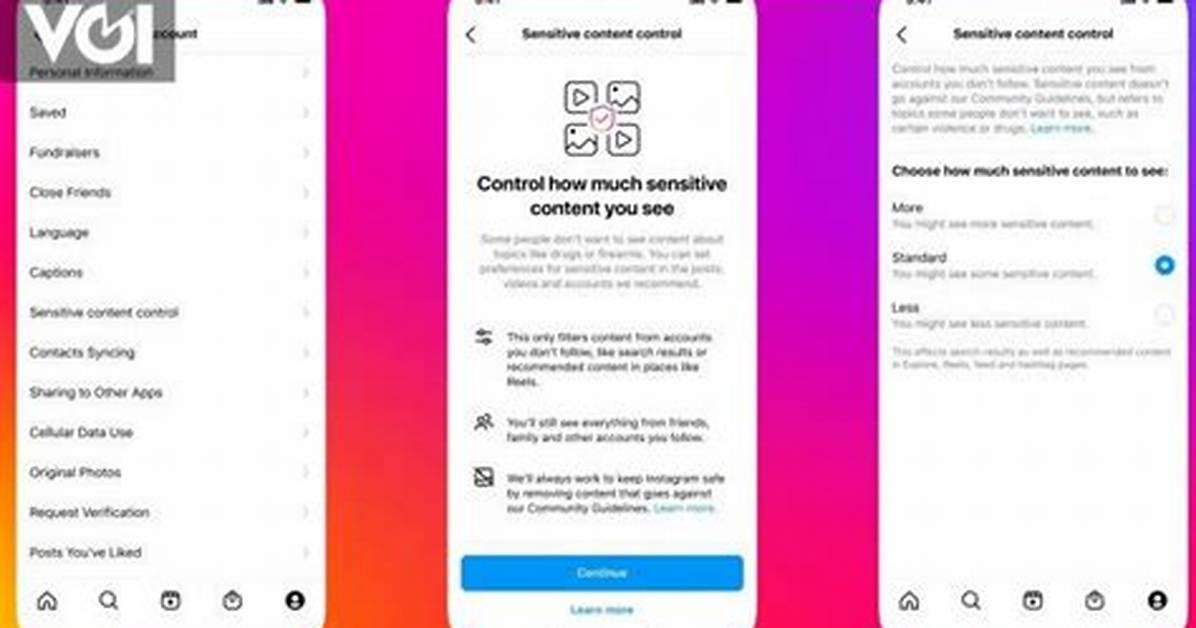 Pengguna Instagram Kini Bisa Kontrol Konten Sensitif Yang Dilihat