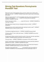 Penndot Permit Test
