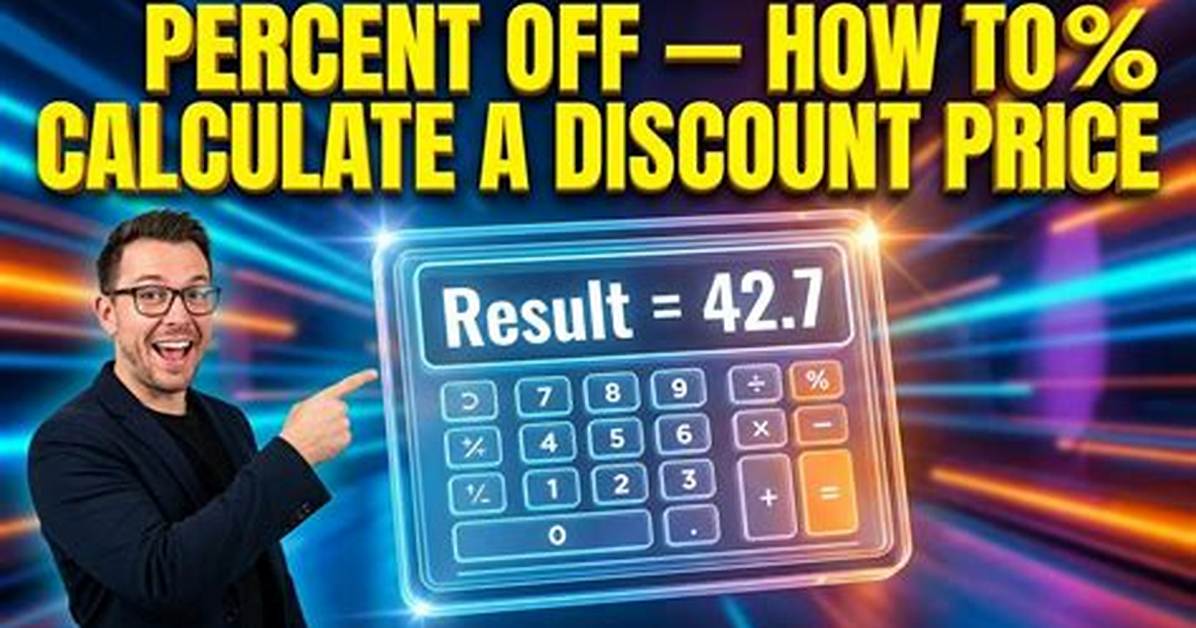 Percent off Problem Calculator
