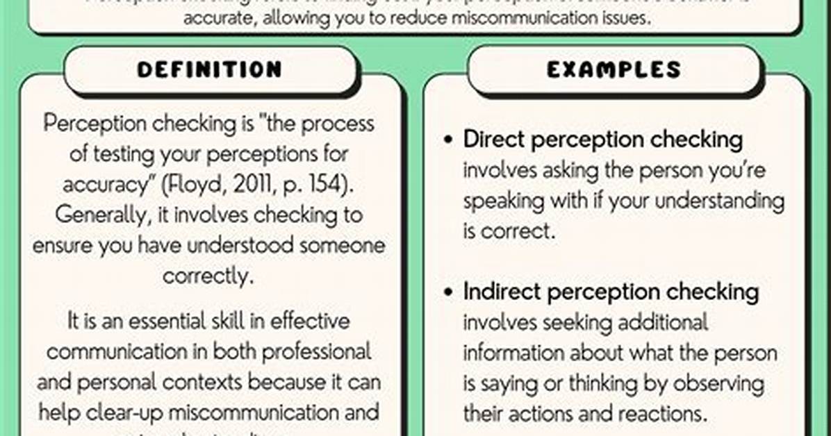 Perception Checking