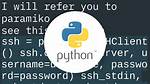 Perform Commands over Ssh with Python