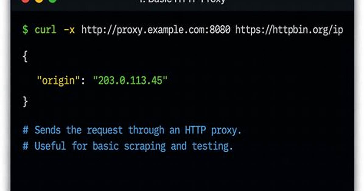 Performing Http Requests with cURL (Using Proxy)