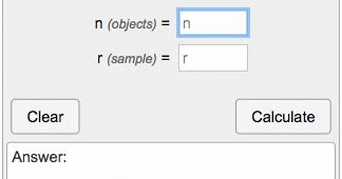 Permutations with Replacement Calculator